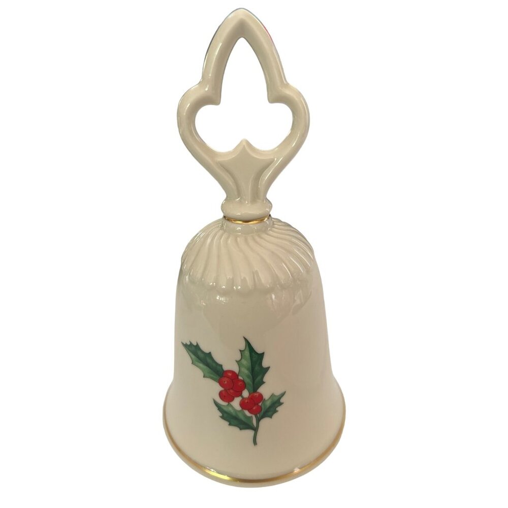 Pickard Holiday Bell With Holly Design - Hand Decorated Fine China - Made In USA